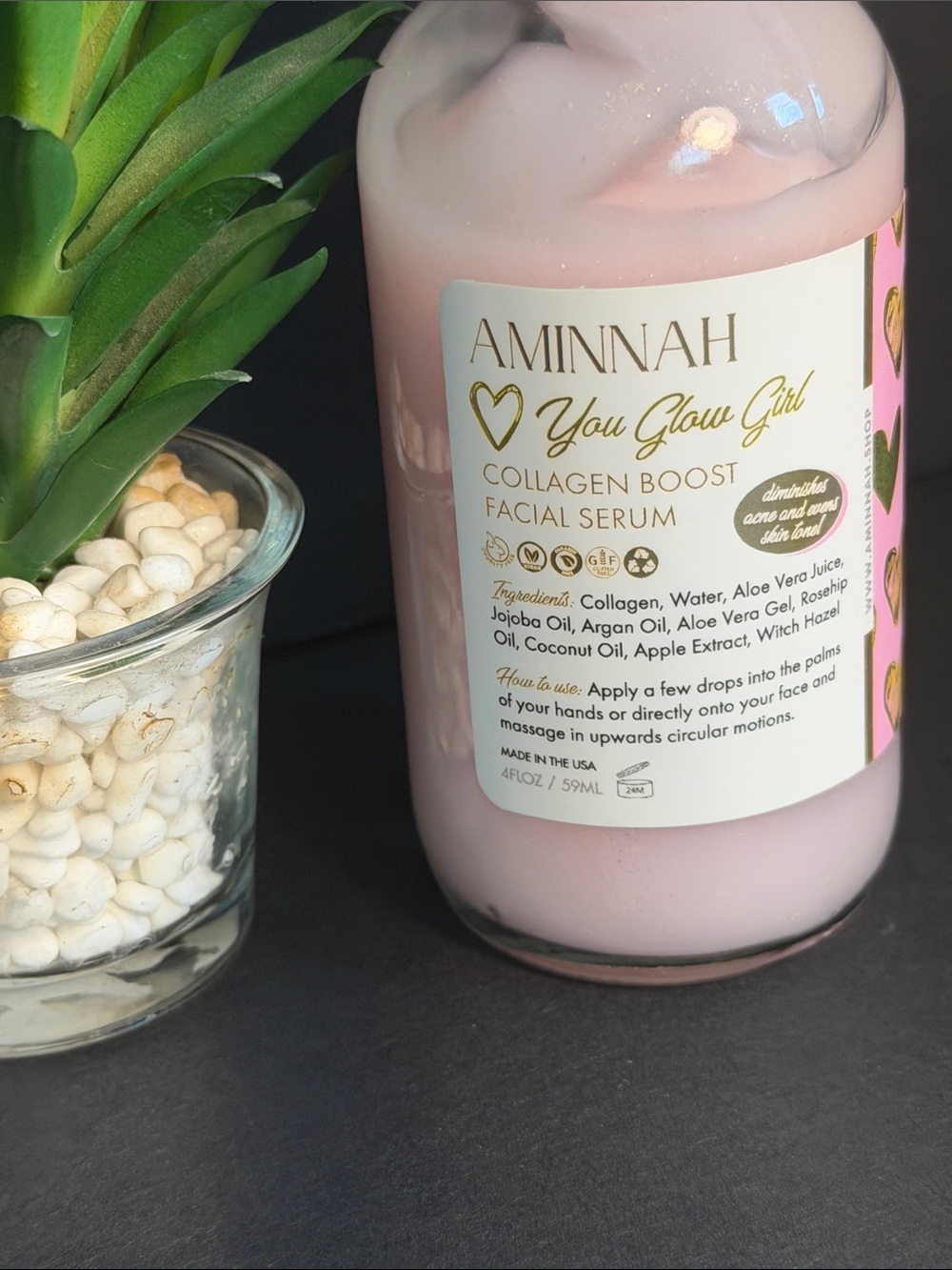 Aminnah You Glow Girl Collagen Boost Facial Serum